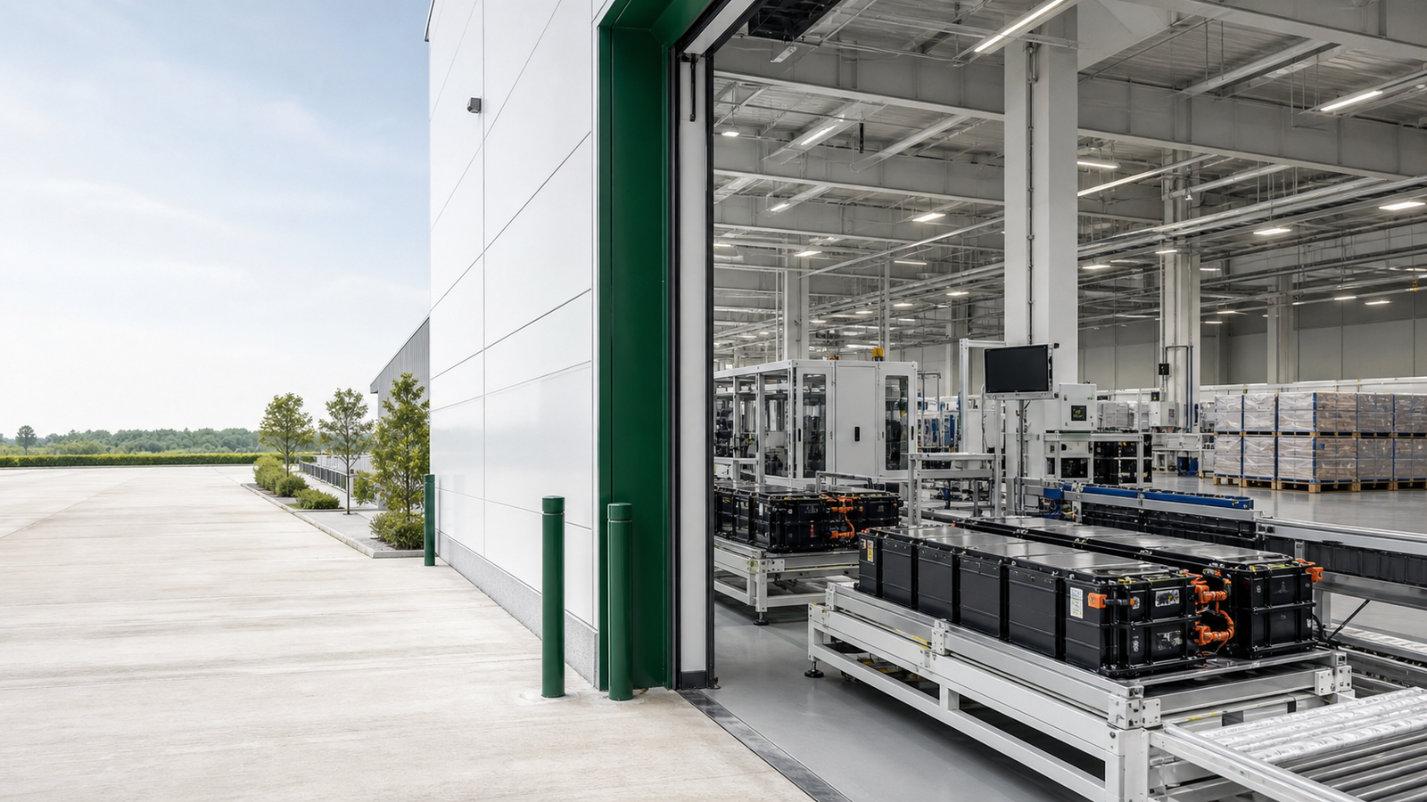 Temporary manufacturing visual