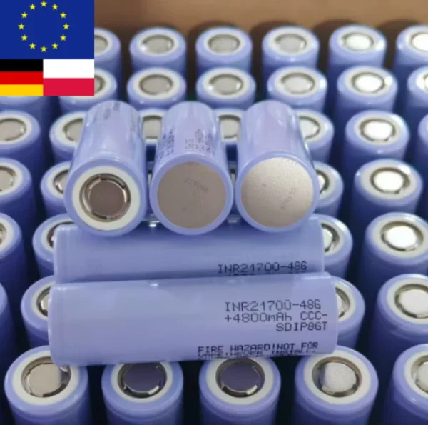 Product image: Samsung INR21700-48G 3.6V 4800mAh Battery Cell