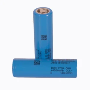 Samsung INR21700-50GB 3.6V 5000mAh battery cell Product image: Samsung INR21700-50GB 3.6V 5000mAh Battery Cell