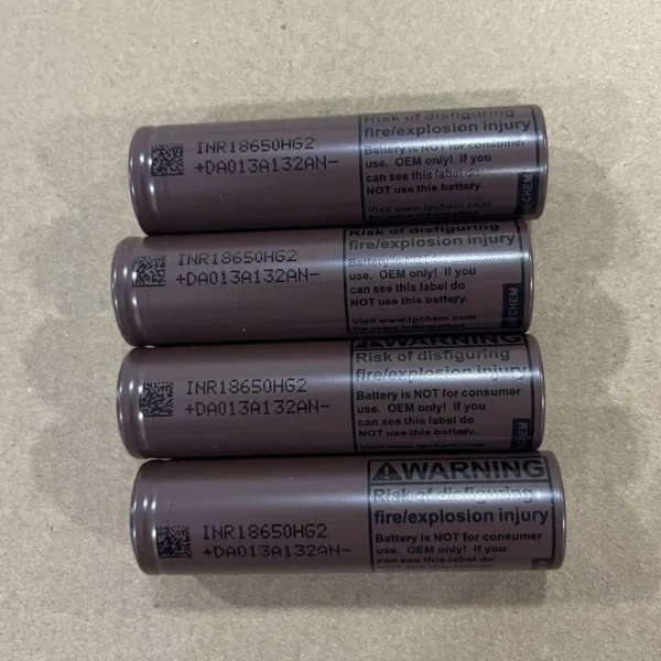 LG HG2 3.6V 3000mAh battery cell Product image: LG HG2 3.6V 3000mAh Battery Cell